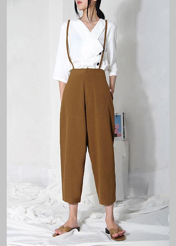 Art Brown High Waist Carpenter Pants Pants