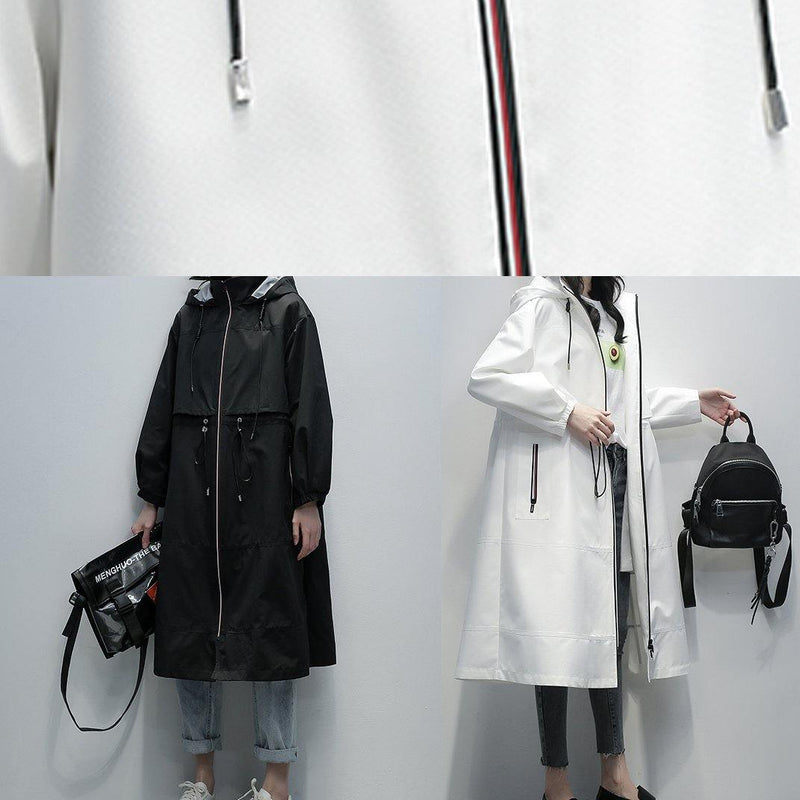 Art Black Clothes for Coats Hooded Zippered Coats