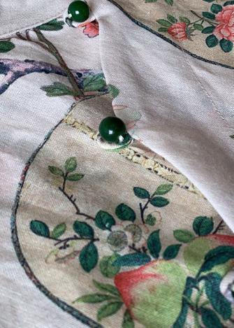 Art Linen Blouses for Half Sleeve Oversized Stand Collar Shirts