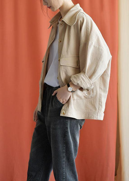 Art Nude Cotton Clothes for Big Pockets Cotton Fall Coat
