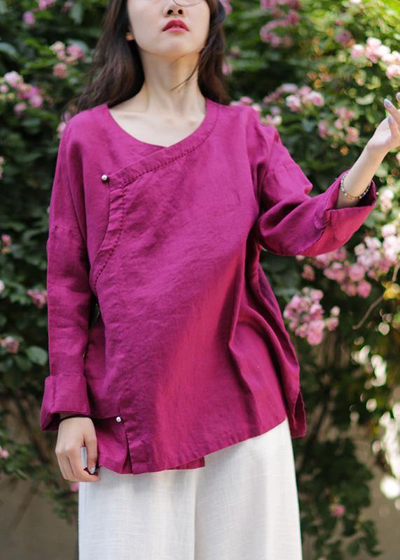 Art O Neck Batwing Sleeve Shirts Inspiration Burgundy Shirts