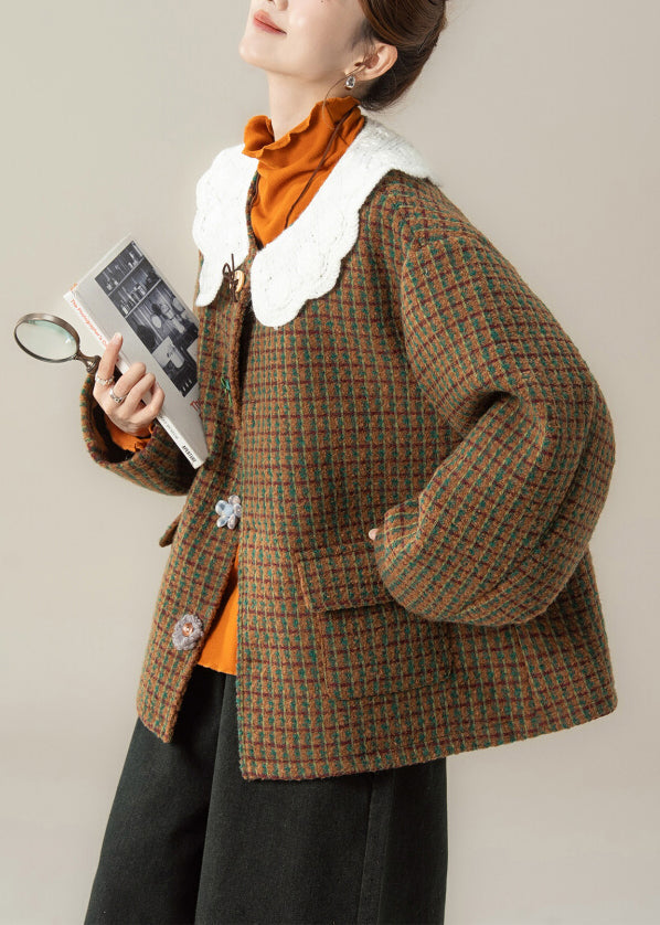 Autumn Winter New Sweet Woolen Coat T Shirt and Pants Set