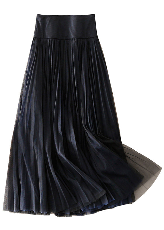 Red Zip Up Patchwork Tulle Skirt Spring