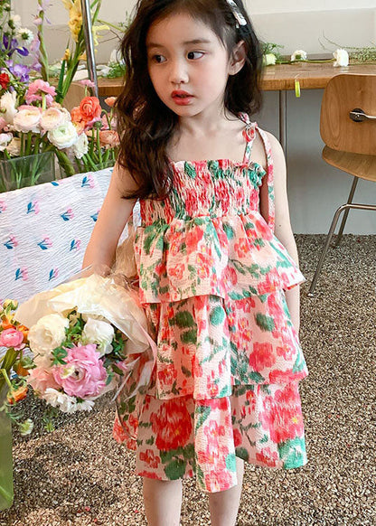 Patchwork Cotton Baby Beach Vacation Dresses Sleeveless