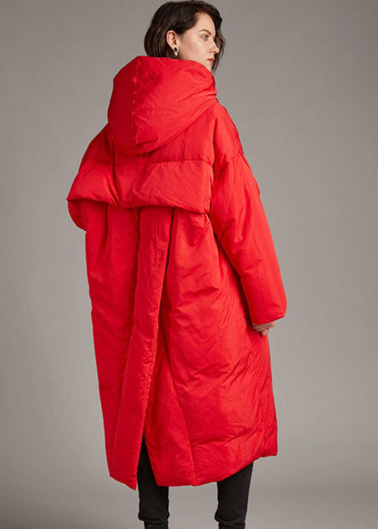 Grey Button Winter Duck Down Jackets