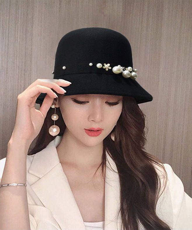 Mulberry Pearl Fine Woolen Cloche Hat