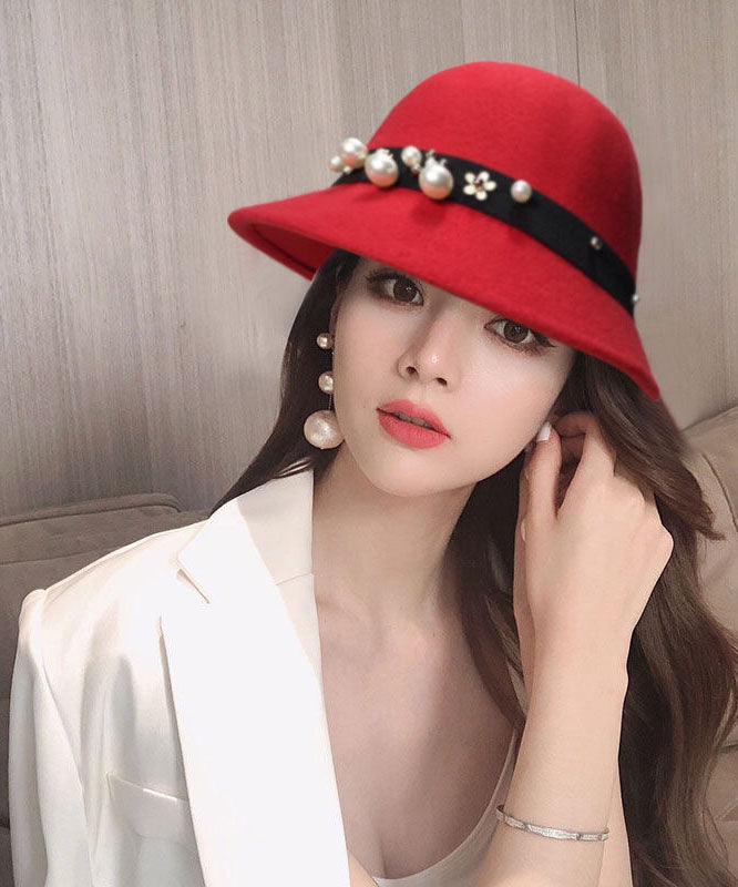 Mulberry Pearl Fine Woolen Cloche Hat