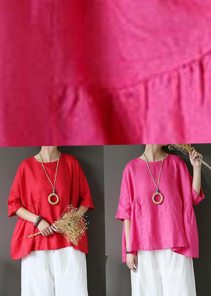 Beautiful White U Neck Linen Top Summer