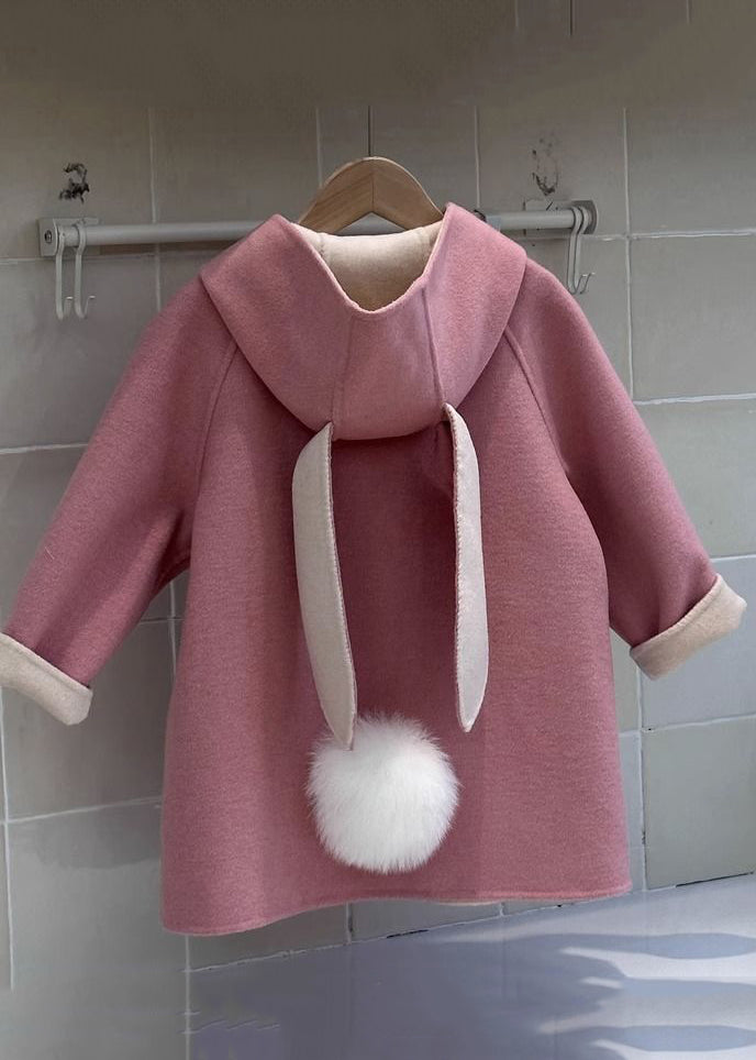 Yellow Hooded Pockets Patchwork Woolen Coat Spring