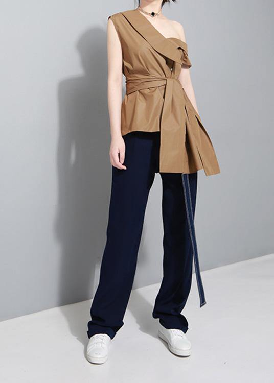Black Cotton Crane Tops Oversized Summer Tops