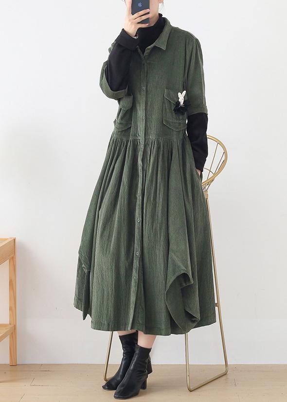 False Two Pieces Polo Collar Coats Black Loose Outwears