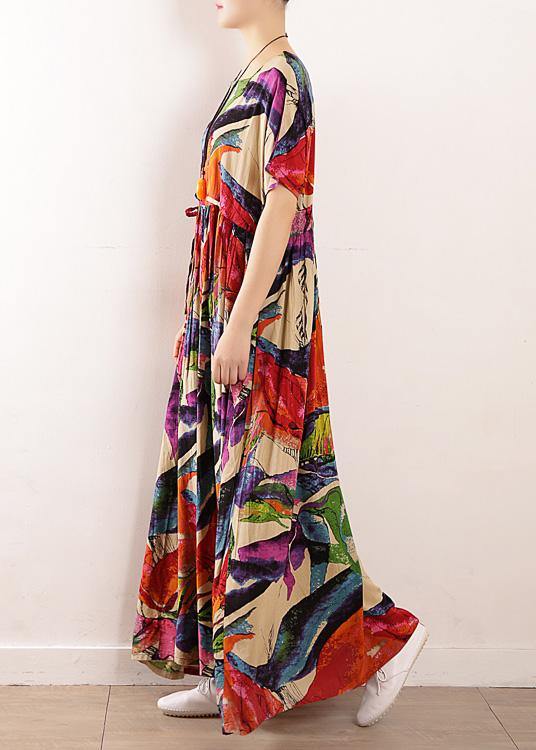 Cotton Tunics for O Neck Art Summer Dress