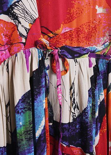 Cotton Tunics for O Neck Art Summer Dress