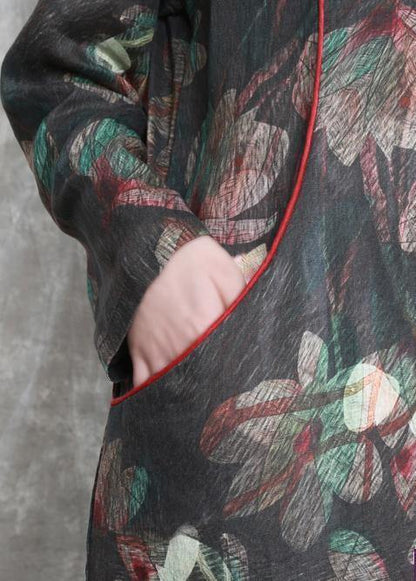 Linen Dresses O Neck Pockets Maxi Dresses