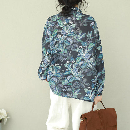 Beautiful lapel linen tunic pattern 2025 Tutorials floral tunic shirts spring