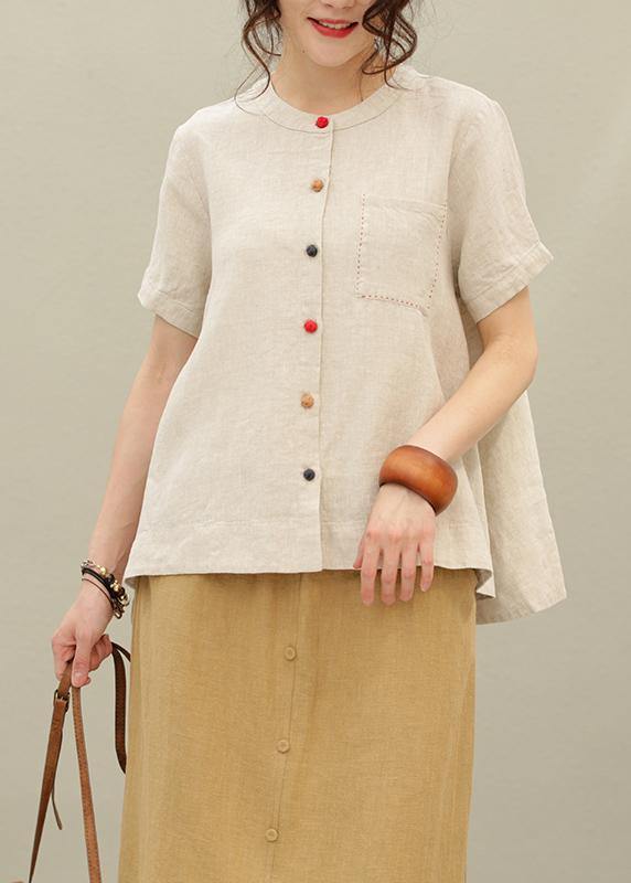 O Neck Asymmetric Linen Summer Tops Silhouette Tutorials Navy Shirt