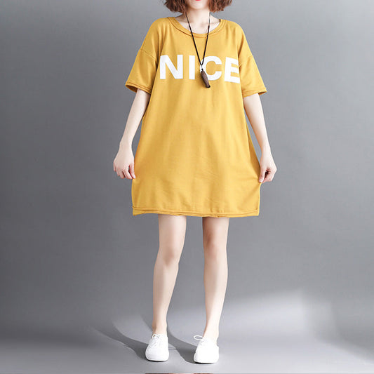 Yellow Cotton Clothes Omychic Tutorials O Neck Letter Clothing Tops