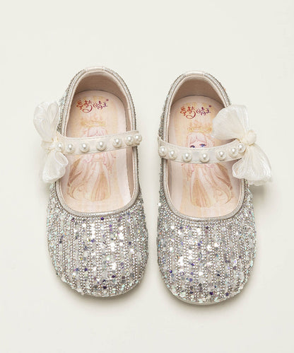 Beige ' Princess Shoes New Soft Bottom Zircon