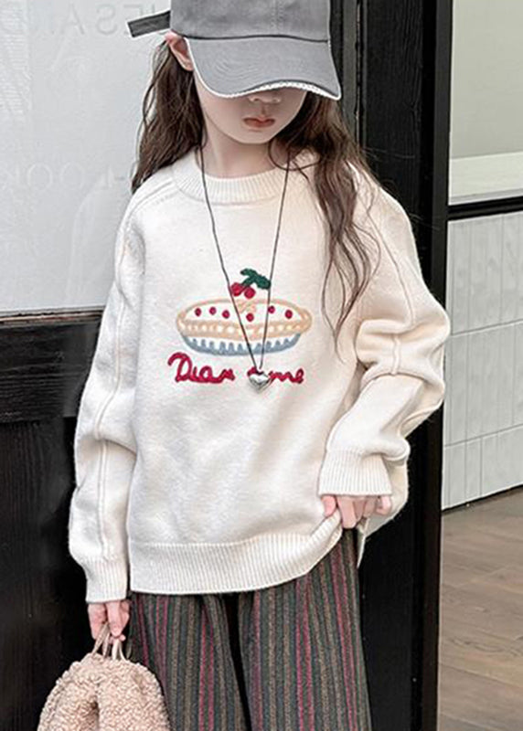 Beige Patchwork Warm Fleece Cotton Knit Sweaters Spring