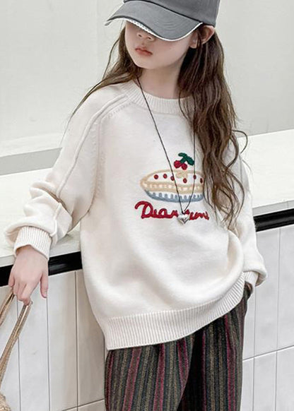 Beige Patchwork Warm Fleece Cotton Knit Sweaters Spring