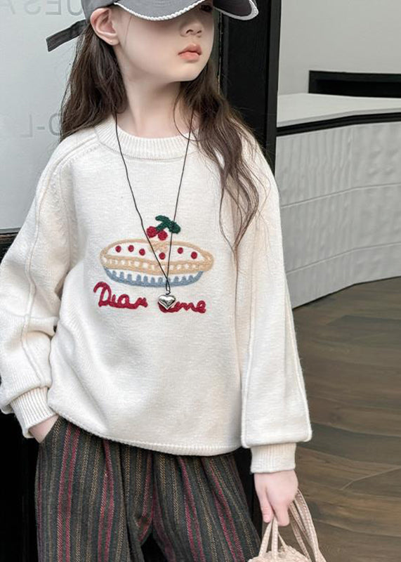 Beige Patchwork Warm Fleece Cotton Knit Sweaters Spring