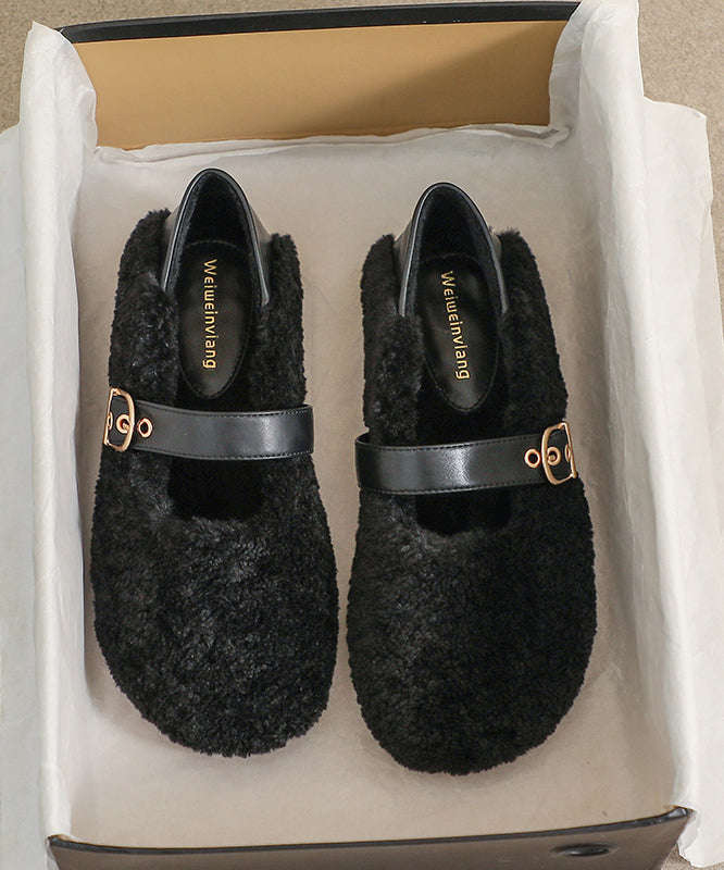 Beige Penny Loafers Faux Fur Stylish