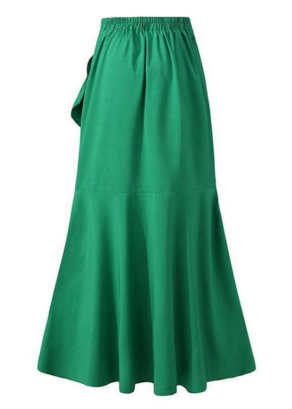 Belt Wrap Hip Fishtail Skirt High Waist Irregular Half Length Skirt