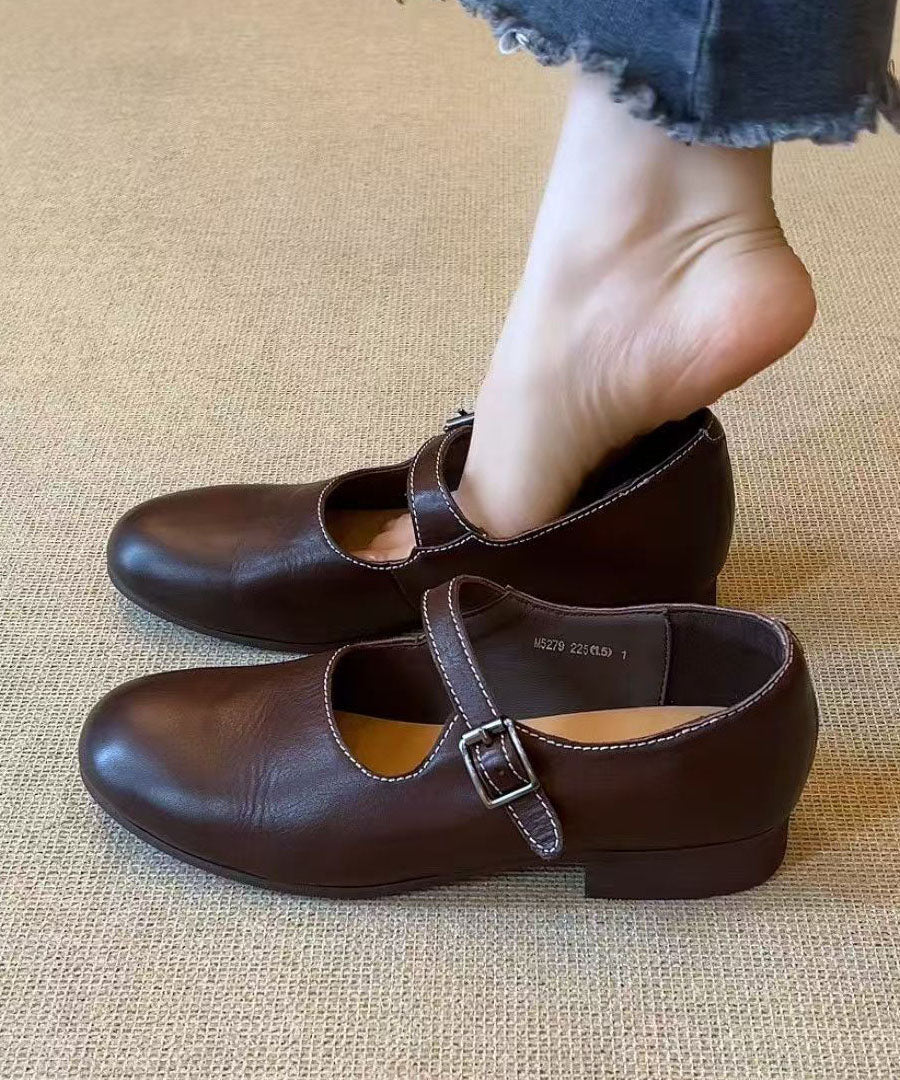 Black Buckle Strap for Splicing Faux Leather Flats
