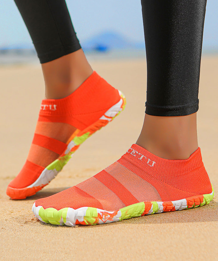 Black Cozy Breathable Mesh Splicing Flat Feet Shoes