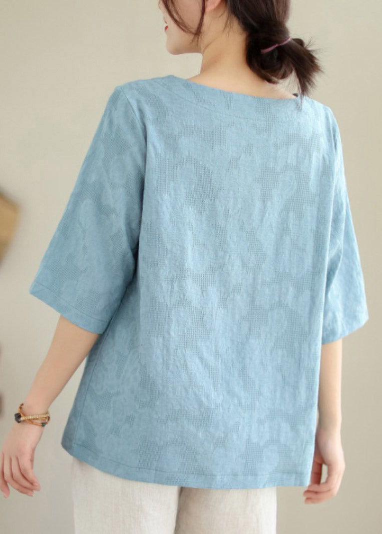 Blue Print T Shirts Half Sleeve