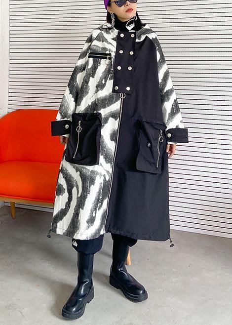 Tunic Coat Wardrobes Hooded Zippered Fall Coats