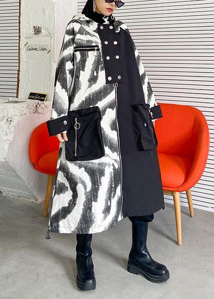 Tunic Coat Wardrobes Hooded Zippered Fall Coats