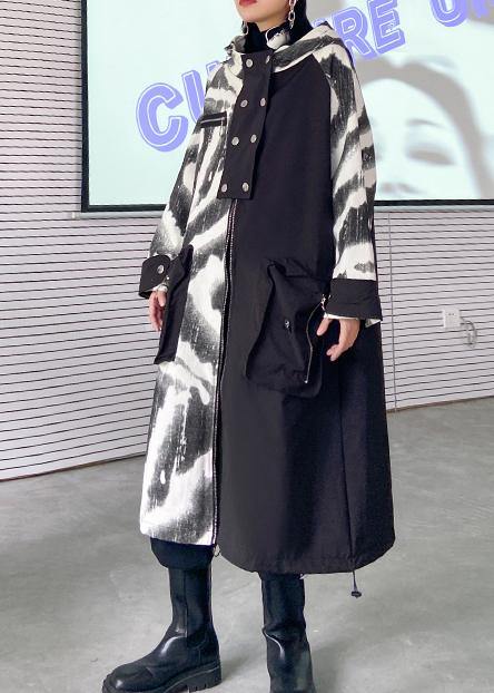 Tunic Coat Wardrobes Hooded Zippered Fall Coats