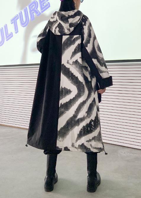 Tunic Coat Wardrobes Hooded Zippered Fall Coats