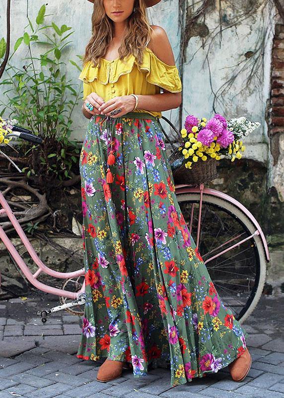 Beach Resort Dress With Pleated Print