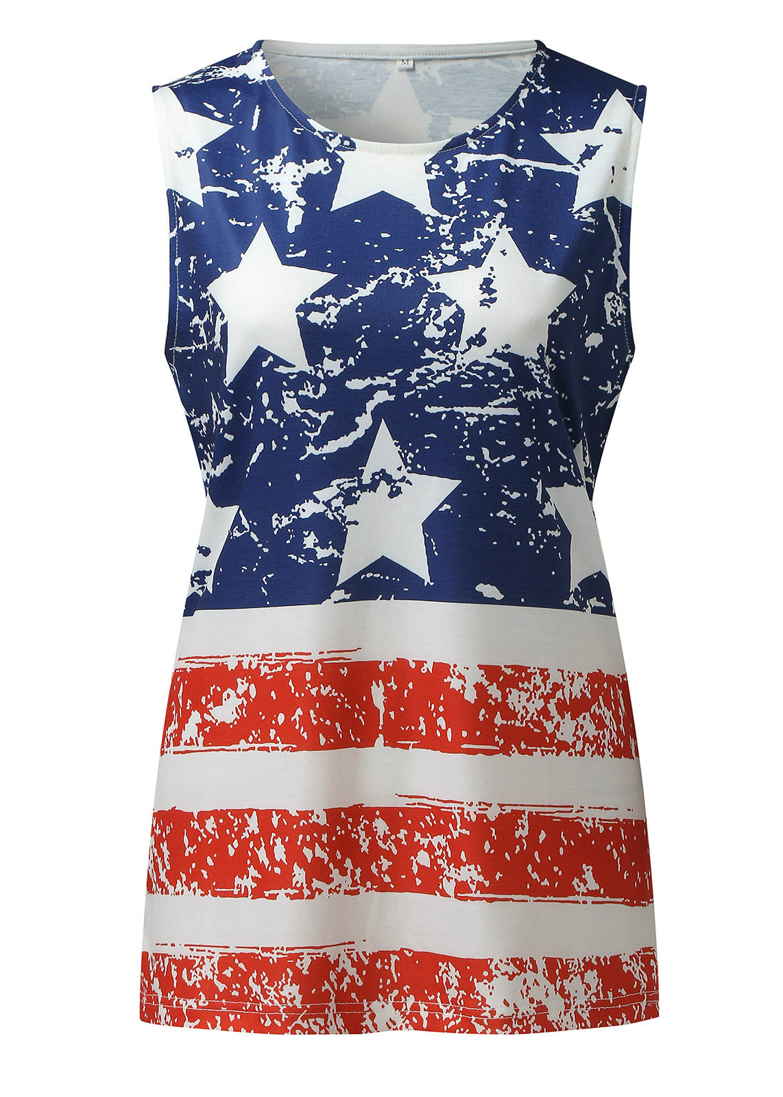 Colorblock O-neck Cotton Tank for Summer
