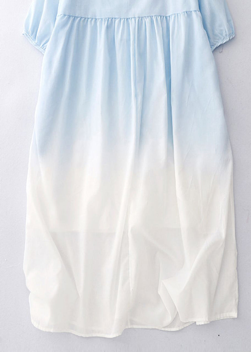 Gradient Color Oversized Cotton Beach Dess Summer