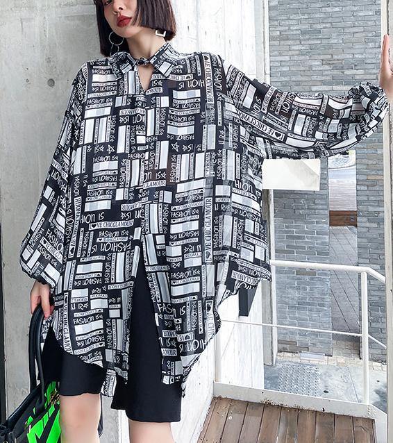 Graphic Button Long Sleeve Shirt
