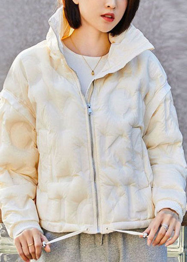 Grey Zip Up Patchwork Duck Down Canada Goose Jacket Winter