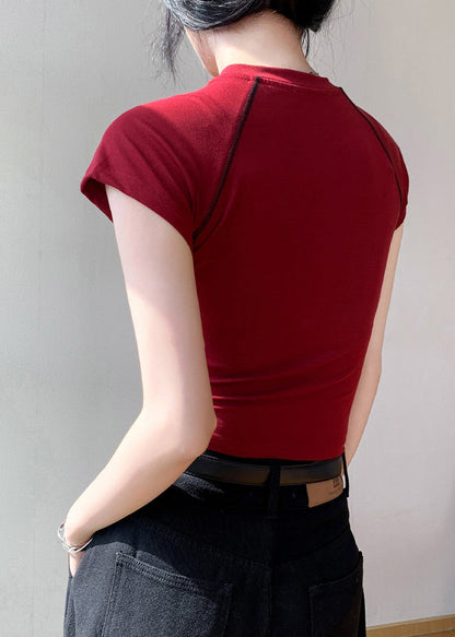 Mulberry Print Silm Cotton Tanks Summer