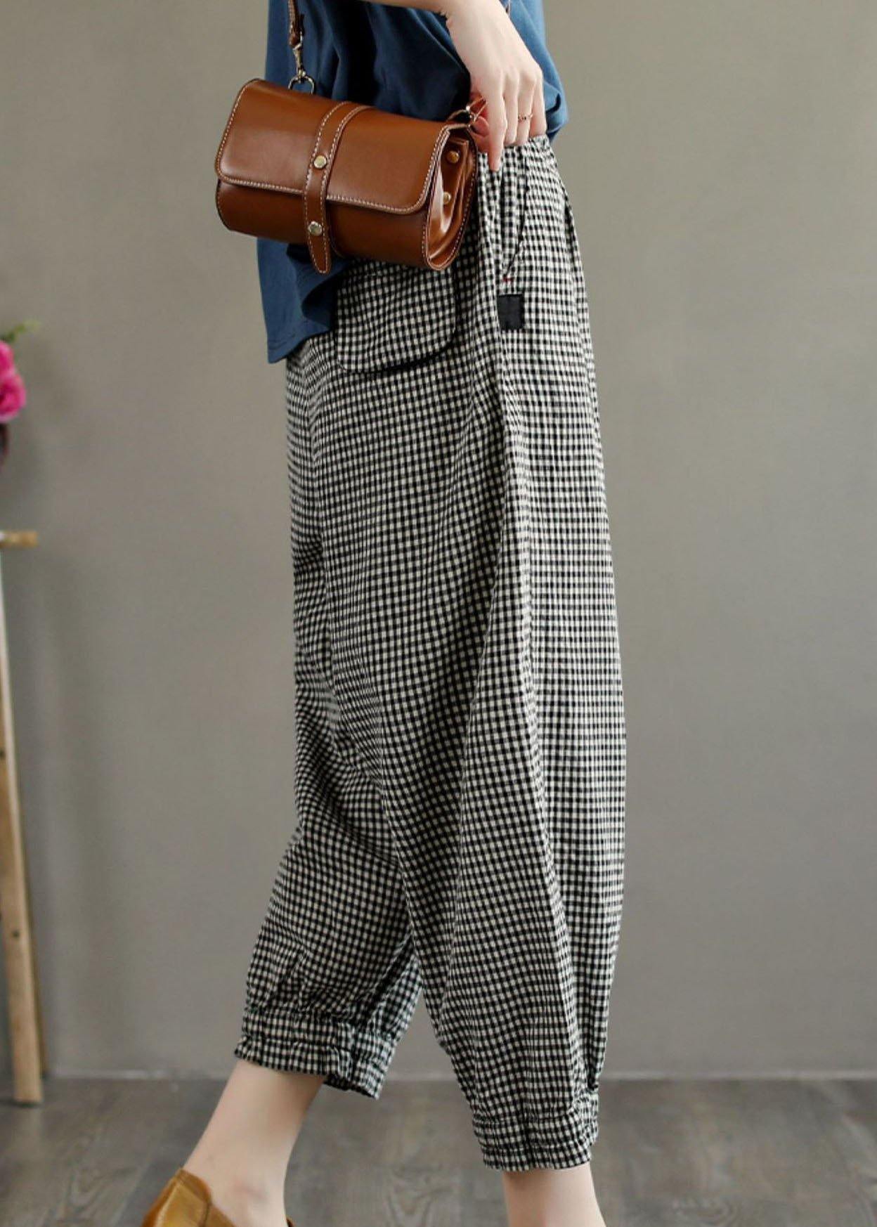 Yellow Pockets Summer Linen Pants