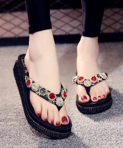 Splicing Wedge Brown Flip Flops Zircon