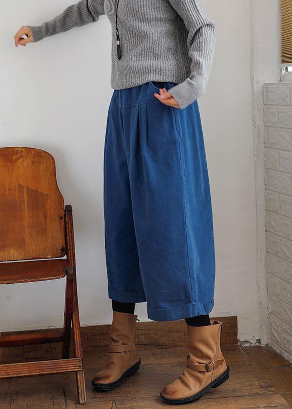Fall Pants Oversize Blue Wardrobes Wide Leg Pants