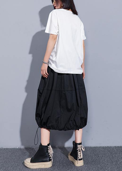 O Neck Cinched Cotton Clothes for Design White Blouses Summer