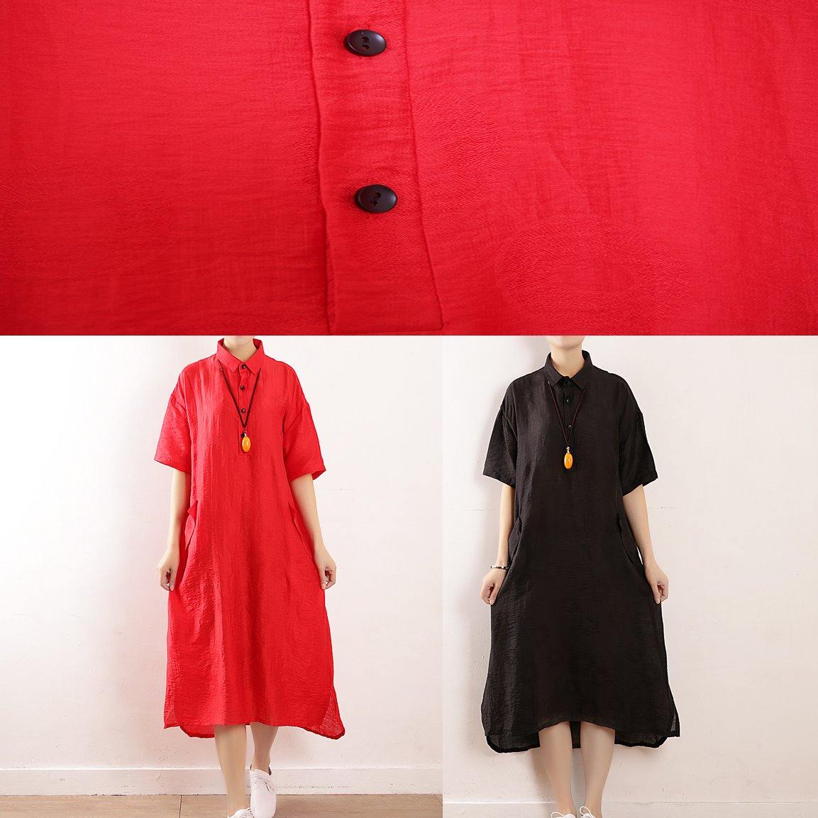 Side Open Wardrobes Design Red Maxi Dress Summer