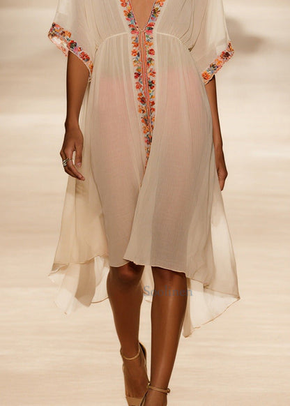 Apricot Oversized Cotton Upf 50+ Cardigans Summer