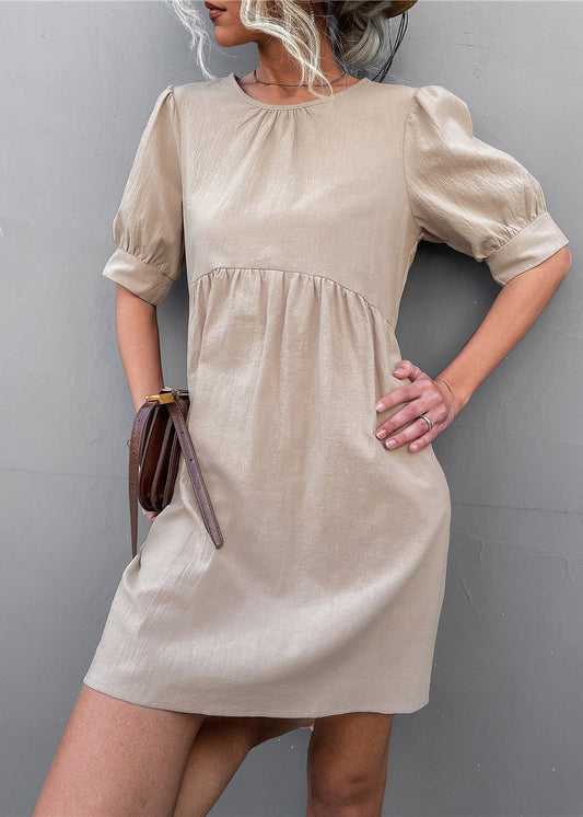 Apricot Patchwork Cozy Maxi Dress Summer