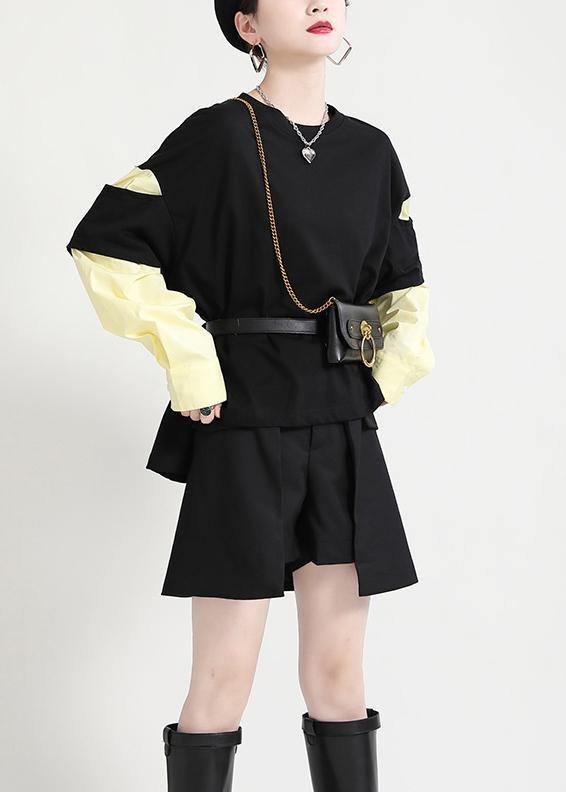 Boho Black low high design Sweatshirt