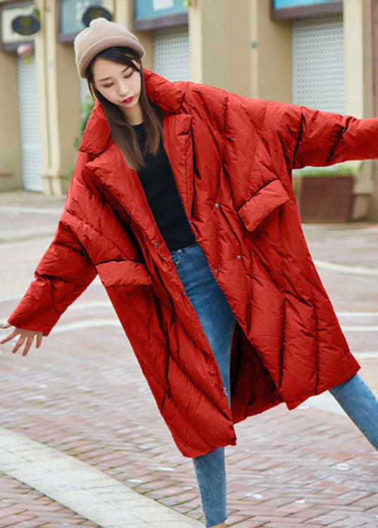 Blue Peter Pan Collar Button Winter Duck Down Coats