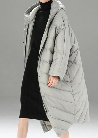 Caramel Zippered Pockets Winter Duck Down Winter Coats